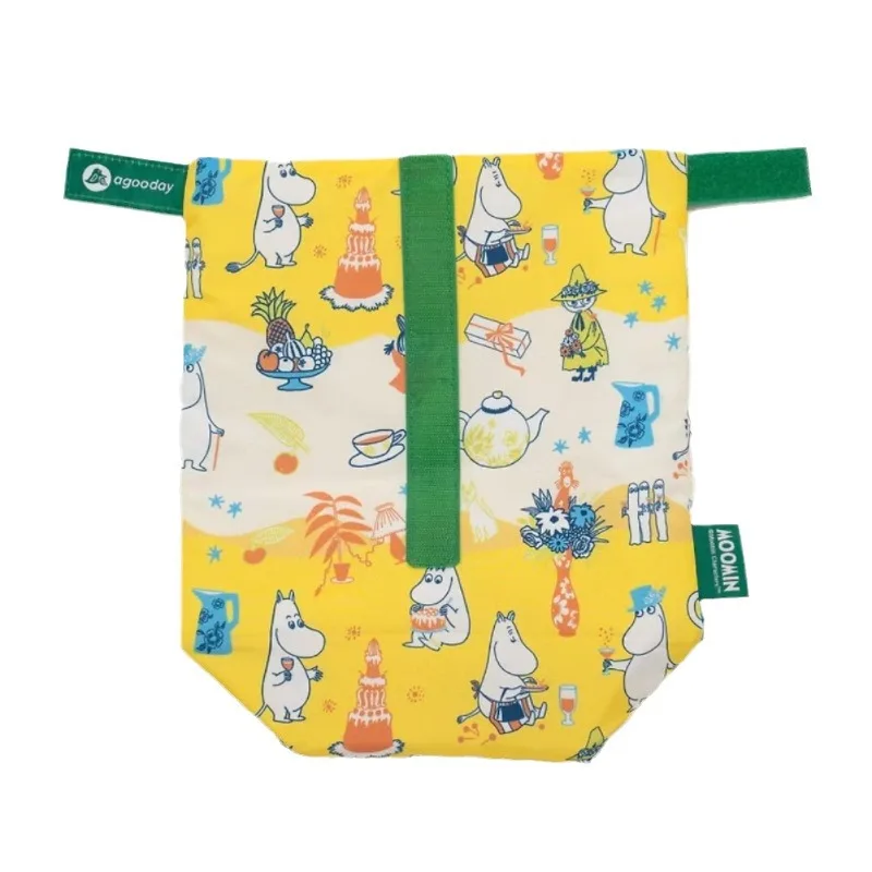 

Moomin New Cartoon Printed Lunch Bag Cute Portable Eco-Friendly Bento Bag Handheld Food Storage Bag Non-insulated