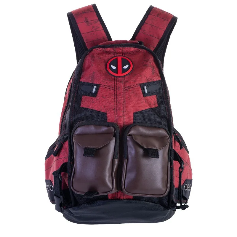 Marvel Deadpool Batman Laptop-Rucksack, Port, Schultasche, wasserdicht, Comic Convention, College-Rucksack, modische Freizeit
