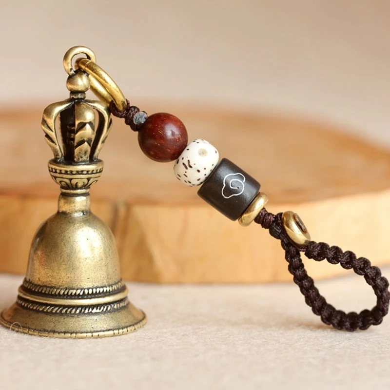 Brass Handicraft Metal Call Bells Alarm Hand Held Service Call Desktop Dinner Brass Christams