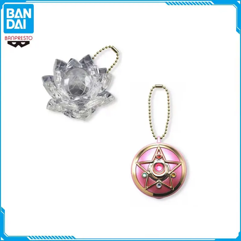 Bandai Original Sailor Moon Gacha Scale Model Transformation Props Mini Storage Jewelry Box Prop Action Figure Toys Kids Gifts