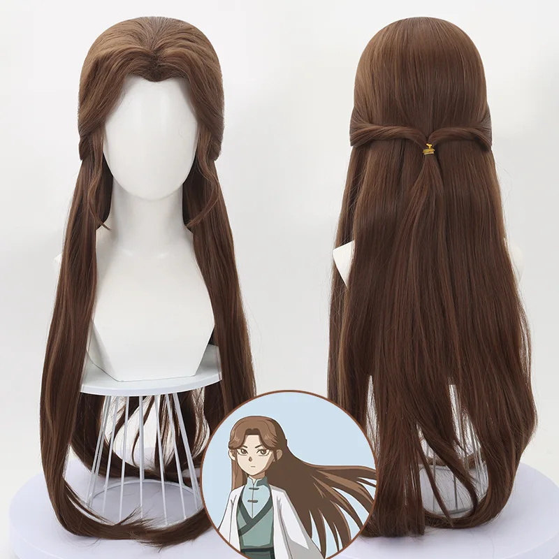 

Long Wavy Synthetic Wig Natural Hairline Middle Part Heat Resistant Fiber Hair Cosplay Party Fashion Daily Use