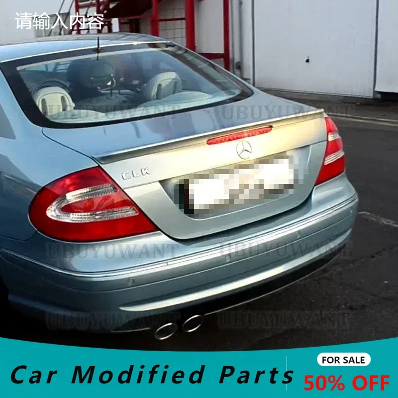 Voor Benz W209 CLK200 280 350 55 63 Auto Kofferbak Spoiler Carbon Fiber/FRP Auto Achterklep Wing Accessoires 2004-2007