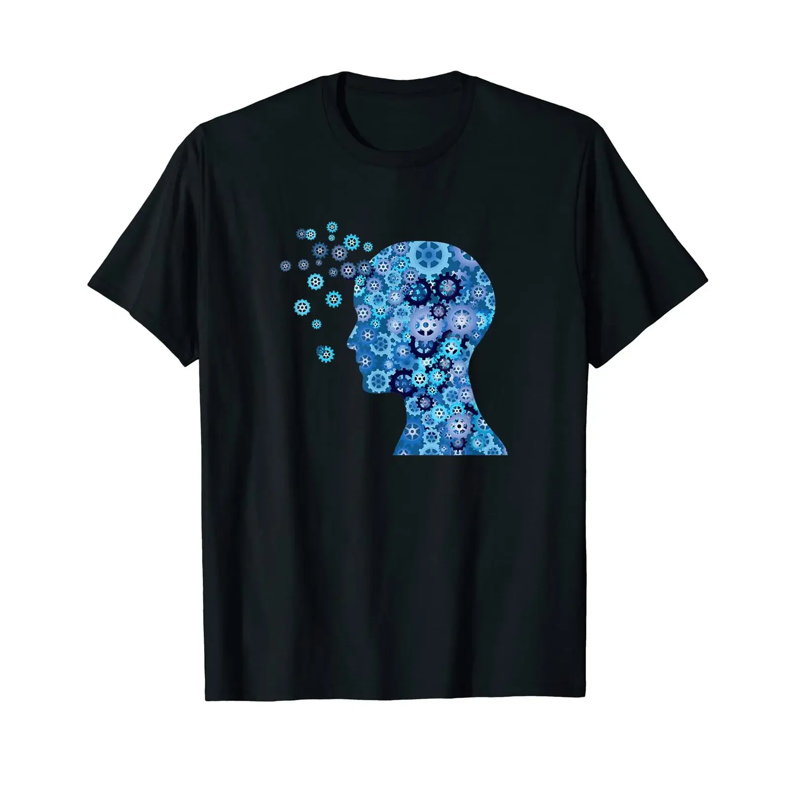 Algorithme d'apprentissage automatique, réseaux neuronaux, IA profonde, T-shirt vintage, délavé, confortable, mode décontractée, extensible