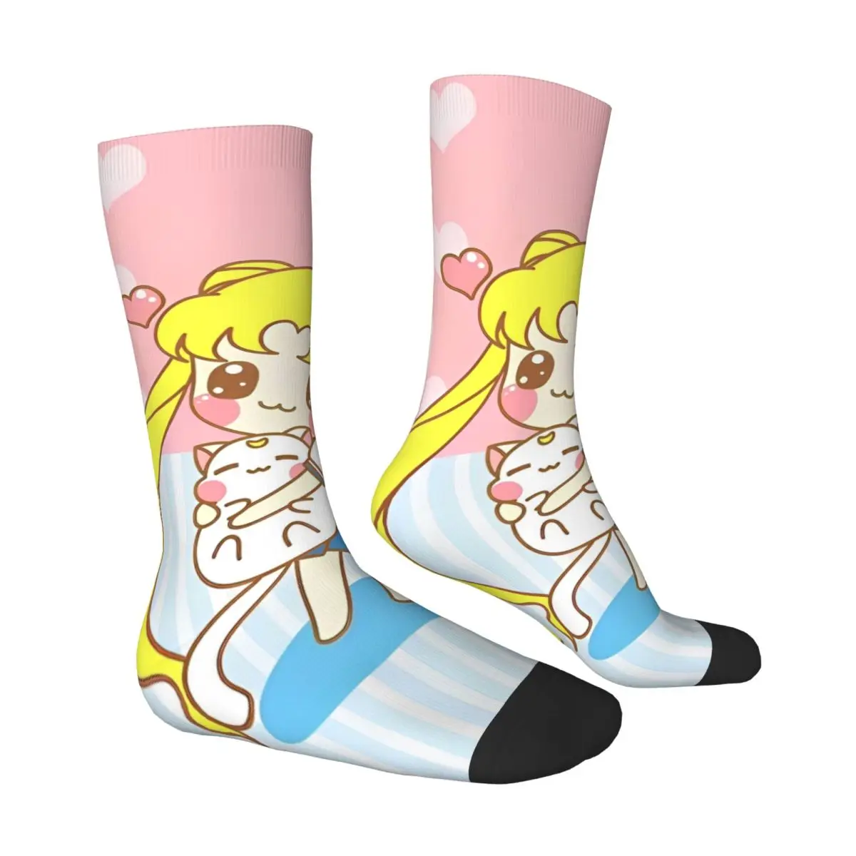 Sailors Moon Socks Spring meme Stockings Fashion Men Warm Soft Socks Graphic Running Anti Slip Socks