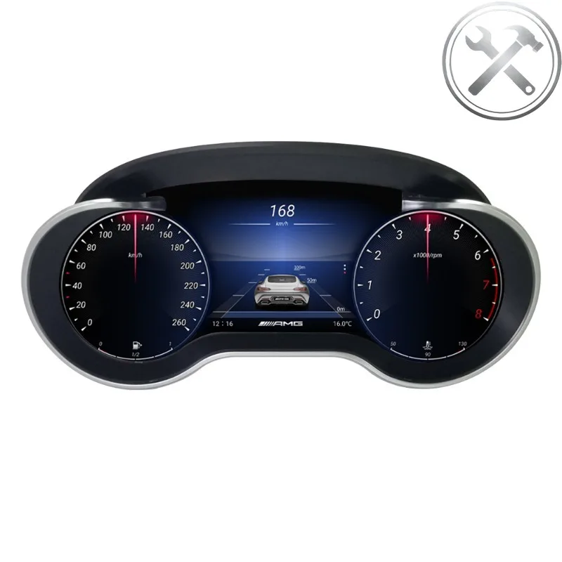 

MEKEDE 4 Types of UI Switching New UI Screen Digital Cluster LCD Dashboard Auto Parts for R 2006-2017 ML GL 2005-2010