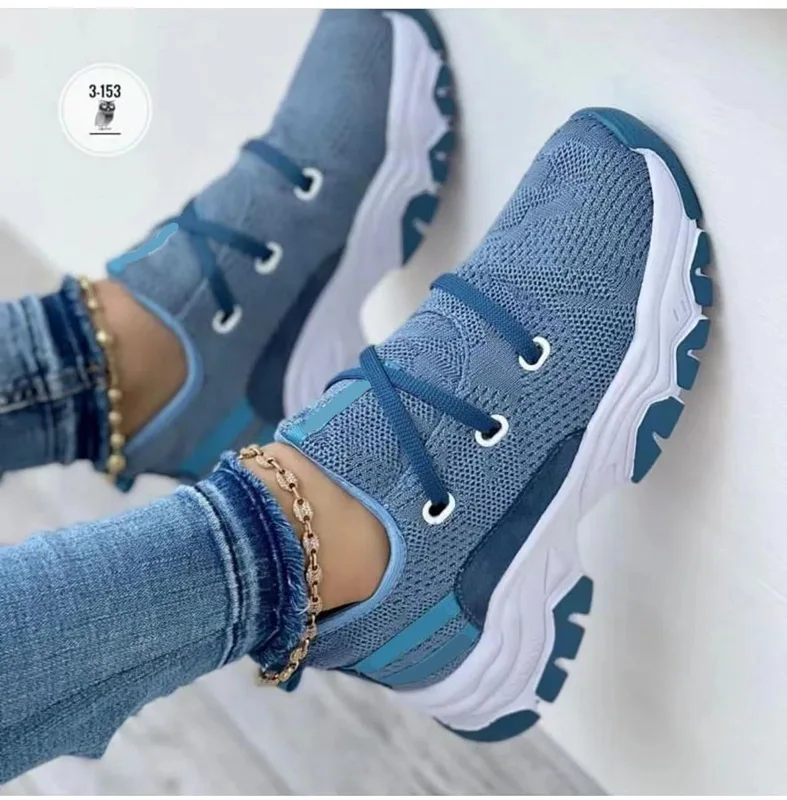 shoes for women 2023 round toe zapatillas de mujer con cuña chunky sneakers women bout rond  zapatillas blancas sapatos wedge