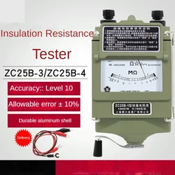 Isolamento ZC25B-3 megaohmmetro 500V tester di resistenza azionato a mano megaohmmetro