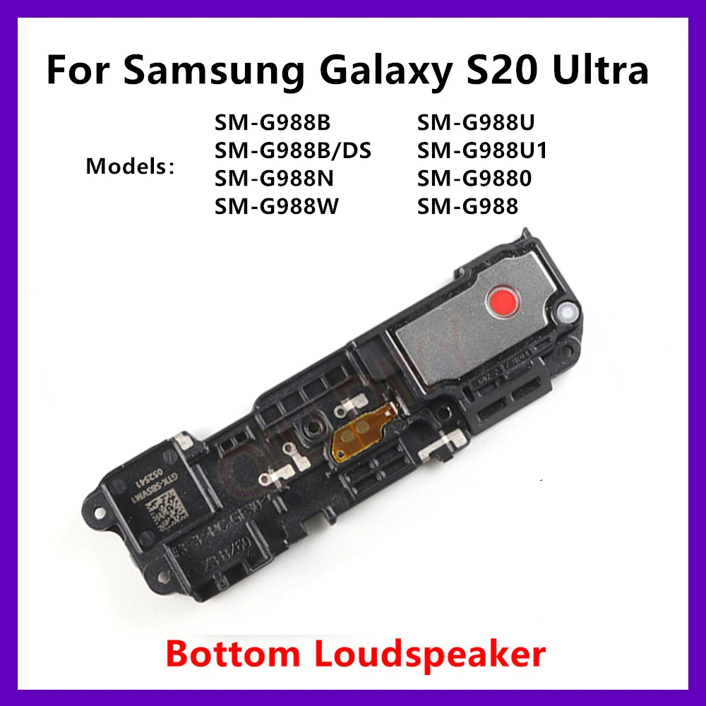 Громкий динамик для Samsung Galaxy S20 Ultra 5G G998N G988B G988U, нижний громкоговоритель, зуммер, модуль звонка, запасные части S20U