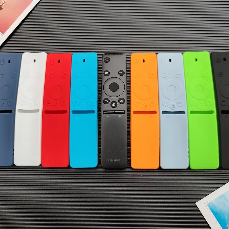 1Pc Silicone Cover Case For Samsung Voice TV Remote Control Protective Sleeve Q60Q70Q80 7700 BN59 Serie All-inclusive Dust-proof