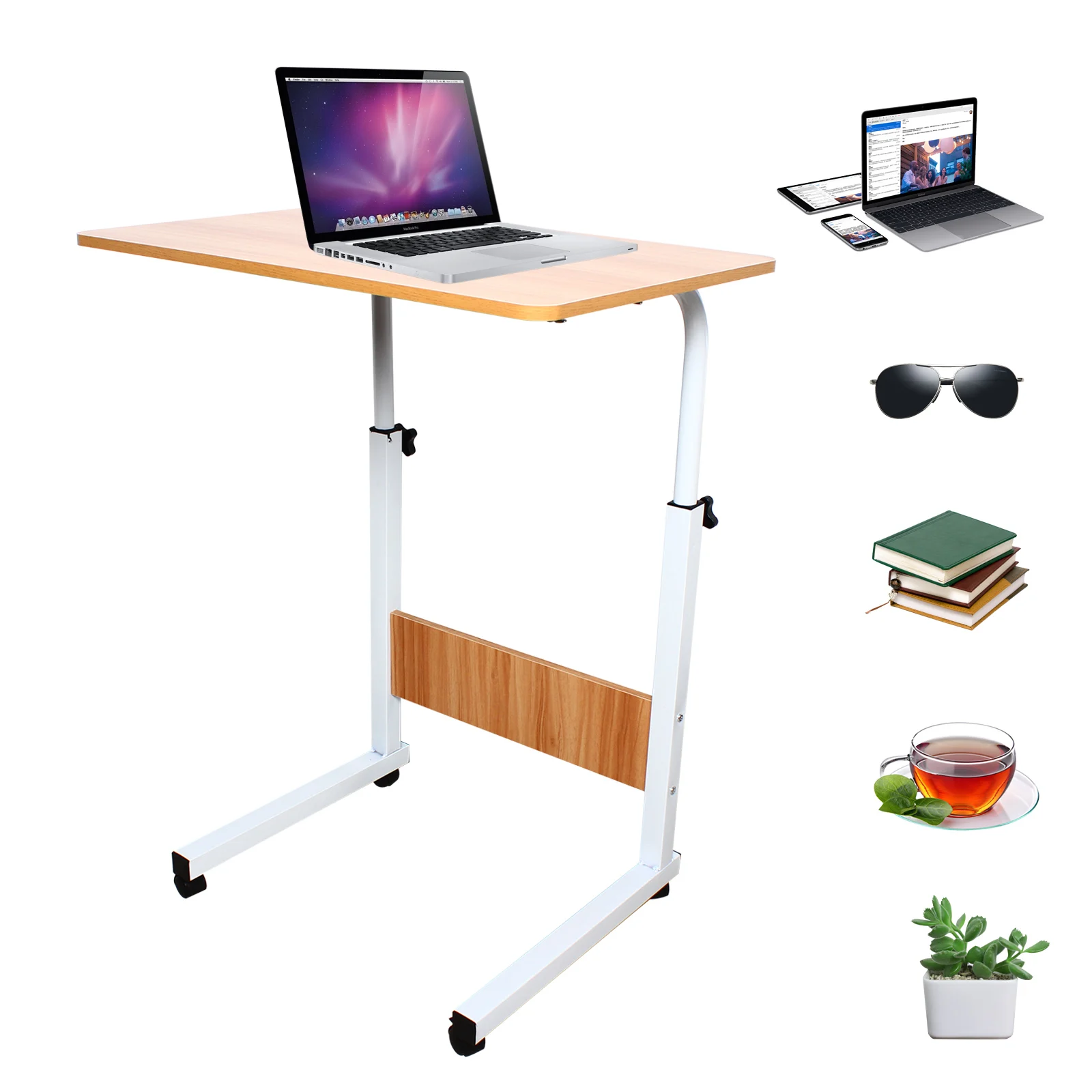 Professional Portable Home Laptop Holder Electronic Device Holder Adjustable Sofa Snack Coffee Table Stand