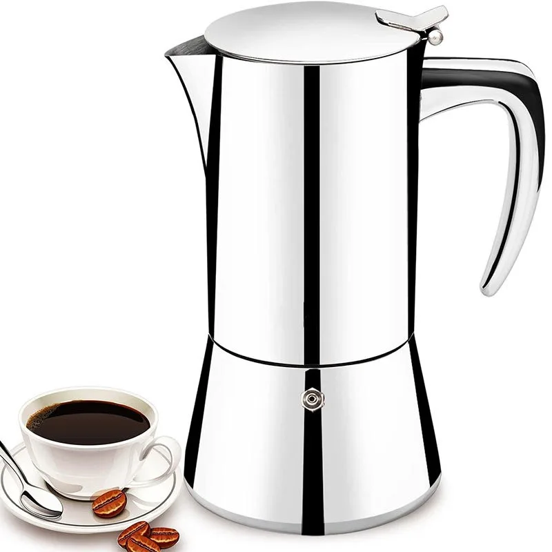 

200/300ML Italian moka Coffee Pot Stainless Steel Espresso Coffees Maker Stovetop Mocha Cafe Machine Camping Kitchen Utensils