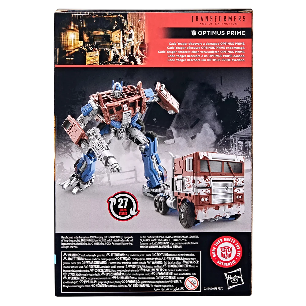 Original NEW Hasbro Transformers Studio Series Optimus Prime (Age of Extinction) 17cm Voyager Class Action Figure Model Toys view 3