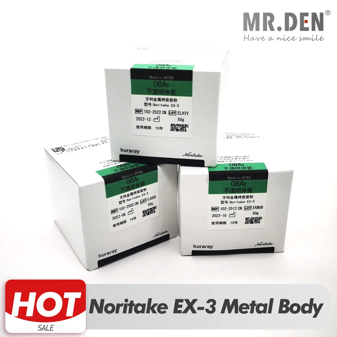 Kuraray Noritake EX-3 Metal Body Porcelain Ceramic NA-ND Dentin Luster Super Dental Lab Materials 50g