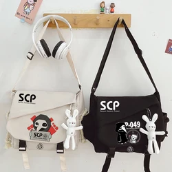 SCP Handbag Messenger tracolla borsa da viaggio Black Cartoon