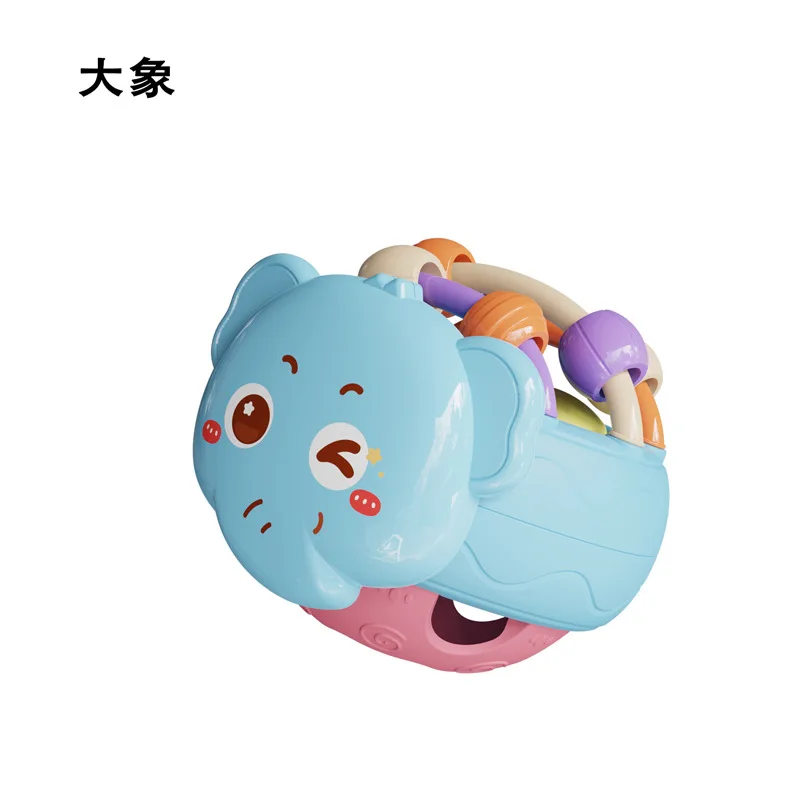 لعبة الرضع الكرة الحلزون كرة الفيل يمكن عضها وإمساكها من 0 إلى 1 سنة التسنين باليد الكرة الطفل حشرجة الموت جرس السرير