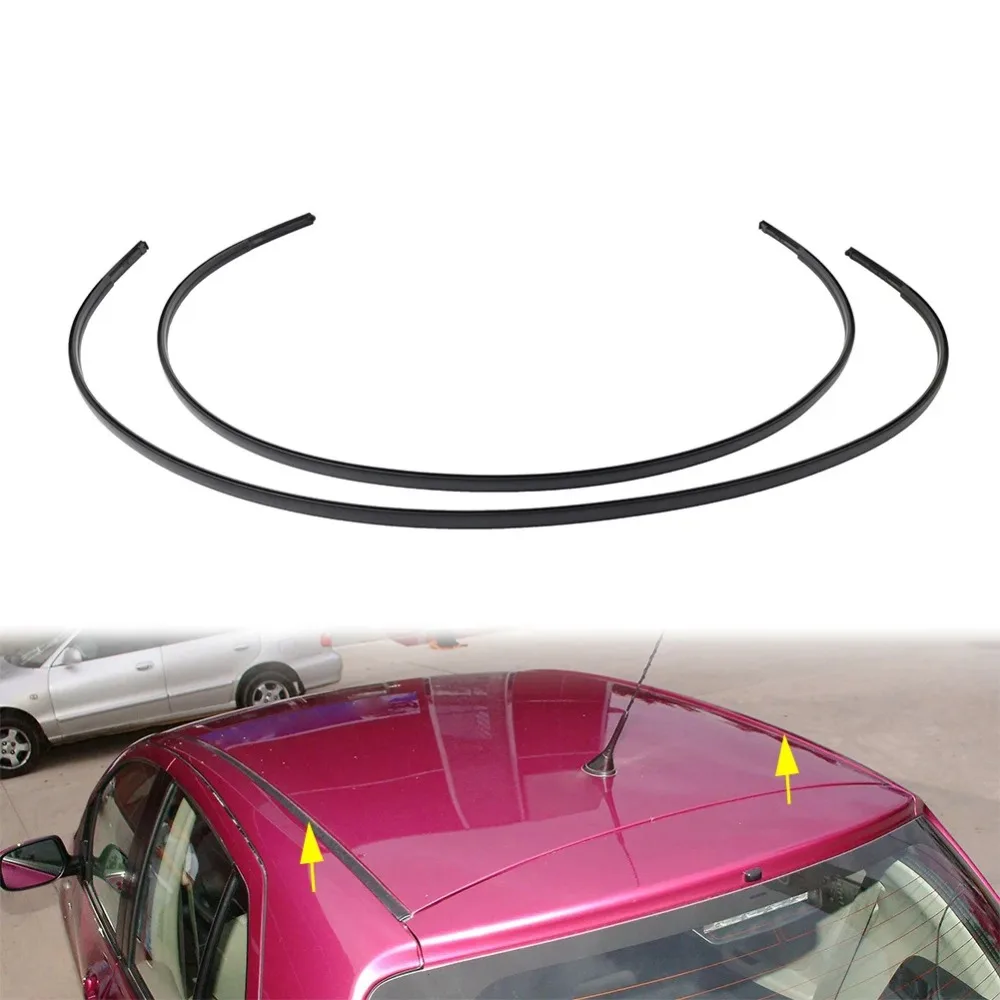

2Pcs Car Roof Drip Weatherstrip Molding Trim Weather Sealing Strip Rubber 7555152130 For Toyota Yaris Hatchback 4 Door 2006-2016