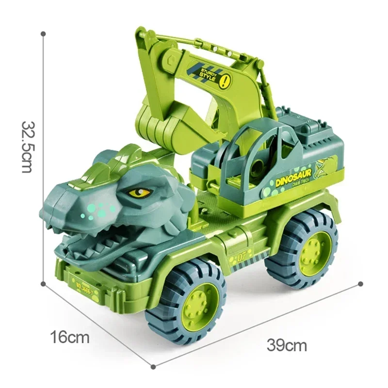 New Car Toy Dinosaurs Transport Car Dinosaur Carrier Truck Indominus Rex Jurassic World Dinosaurs Toys Christmas Gifts For Kids