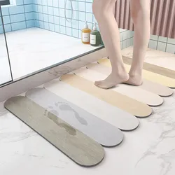 Super Absorbent Water Bath Mat Fast Drying Bathroom Mat Diatomite Carpet Soft Floor Rug Entrance Doormats Non-Slip Bathroom Pad