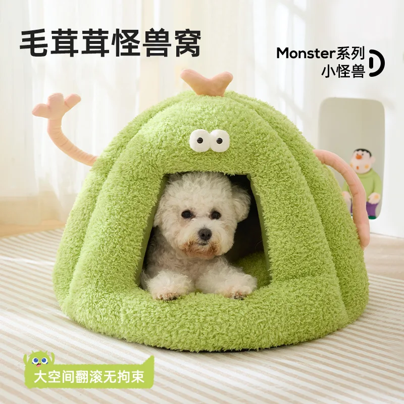 

Dog Bed Mat House Winter Warm Cat Nest Closed Portable House Villa Cat House Kennel Cats Dog Kennel Beds Mats Pet Products