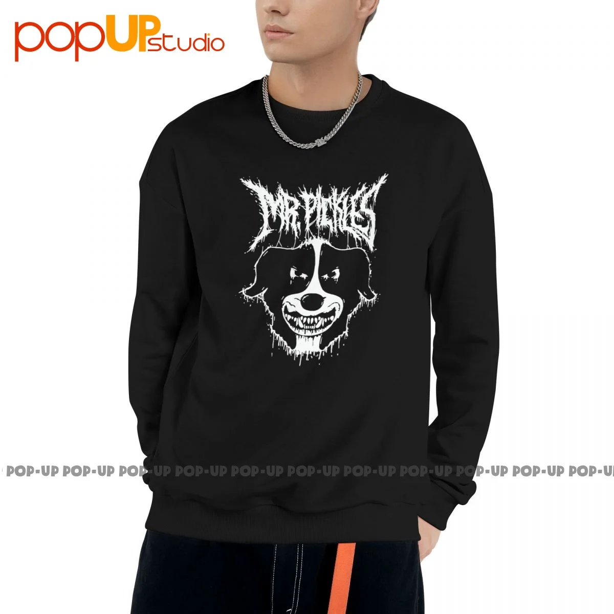 Mr Pickles Dog Death Metal Sweatshirt Pullover Shirts Rare Design Hot Deals High Quality