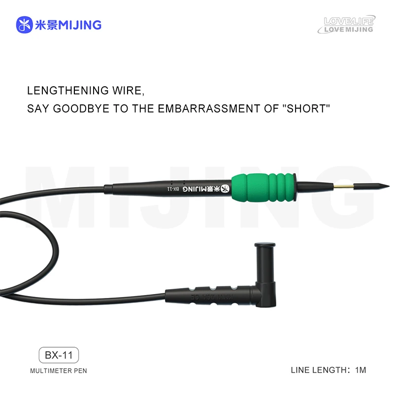 Imagem -06 - Mijing-caneta Multímetro de Alta Precisão Bx11 Isolamento de Camada Dupla 2000v Max 20a Banhado a Ouro Sonda de Silicone