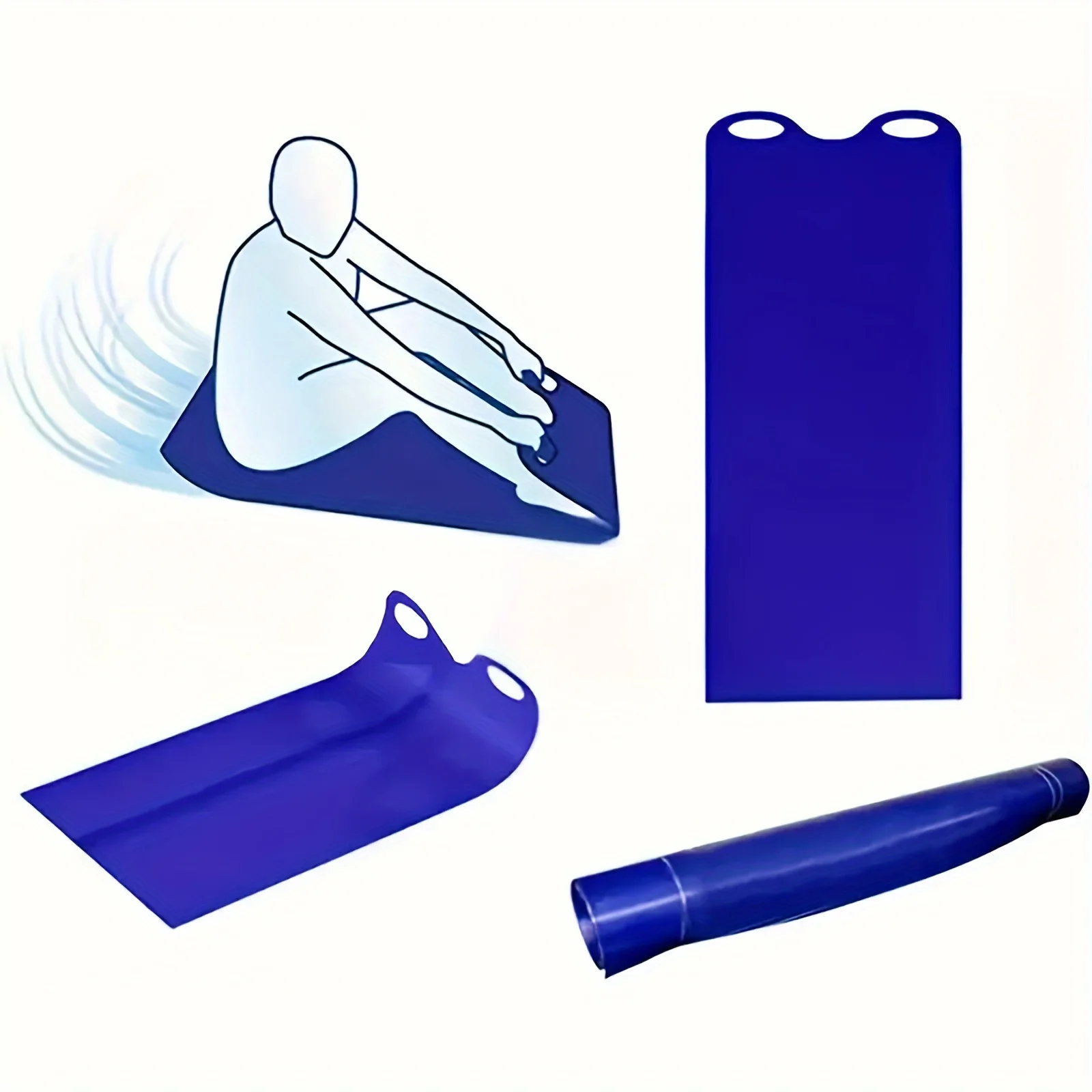 

137*46 см коврик-слайдер в виде снежинки, оборудование для катания на санках, летящий ковер, легкий свернутый сноуборд, зимние лыжи, игры на открытом воздухе