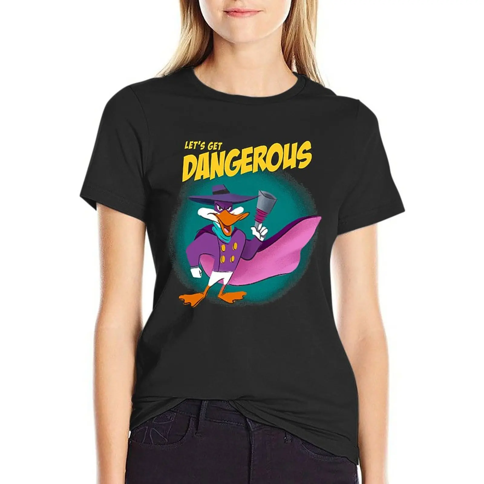 

Lets get dangerous T-Shirt funnys korean fashion plus sizes western t shirts for Women