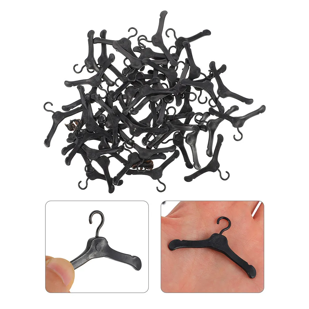 

60Pcs Mini Clothes Hanger Set Strong Metal for Outfits Storage Kids Room Nursery Kindergarten Closet Organizer Rack