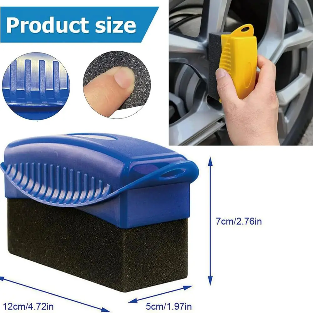 Car Tire Wax Polishing Wear-resistant Sponge Car Paint Surface Interior Cleaning Sponge Waxing Care Thickened Sponge Block