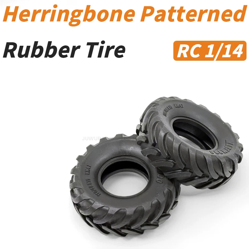 

Herringbone Patterned Rubber 110MM Tires for 1/14 Tamiya RC Truck Tractor Dump Climbing Car Scania BENZ MAN Volvo DIY Toys Parts