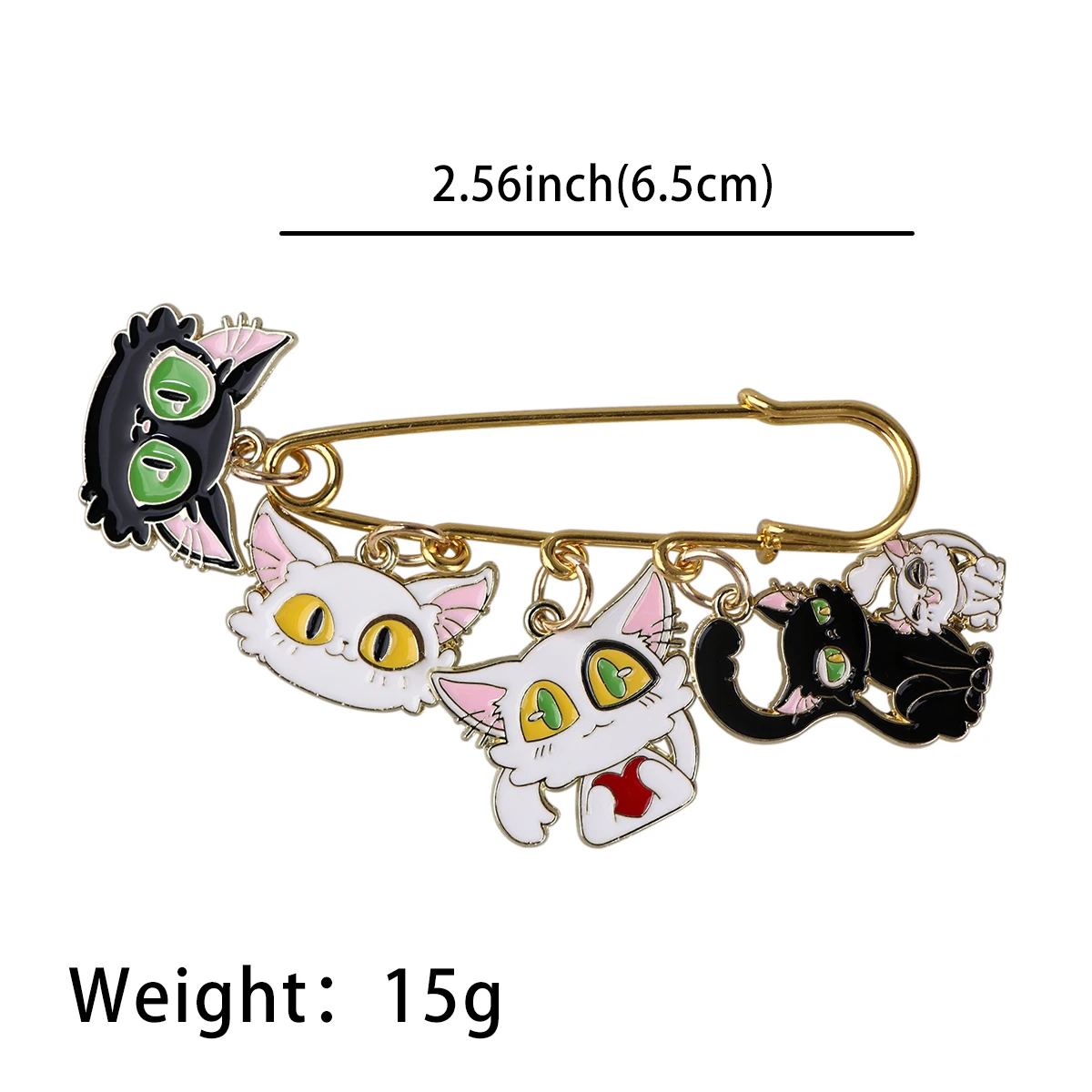 Japanese Anime Cute Cat Badges Lapel Pins for Backpacks Metal Enamel Pin Brooches for Women Fashion Jewelry Accessories Gifts