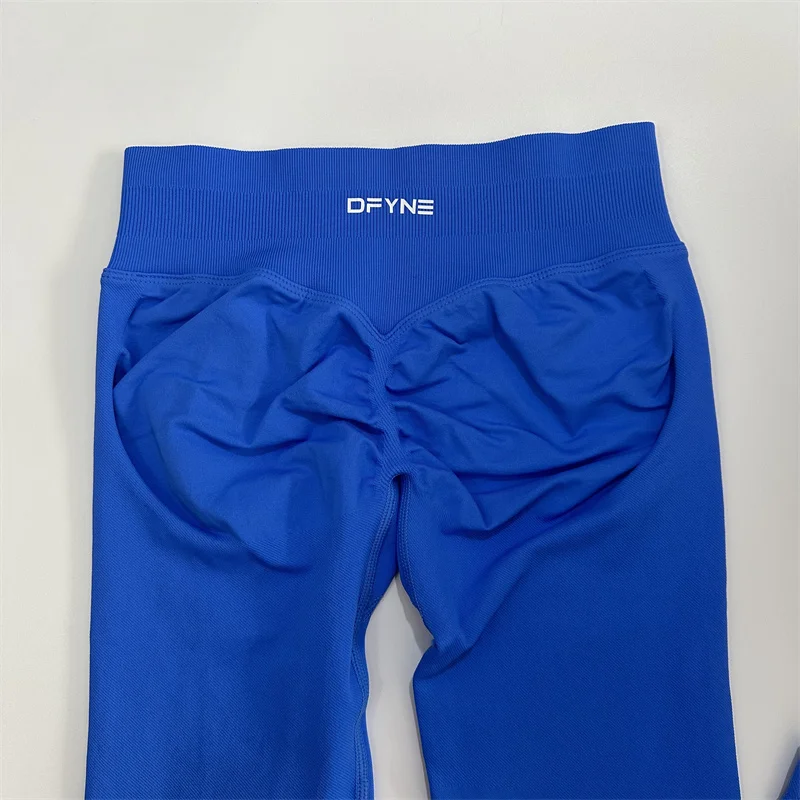 Dfyne-Leggings de impacto para mujer, mallas de Yoga sin costuras, flexibles, para gimnasio