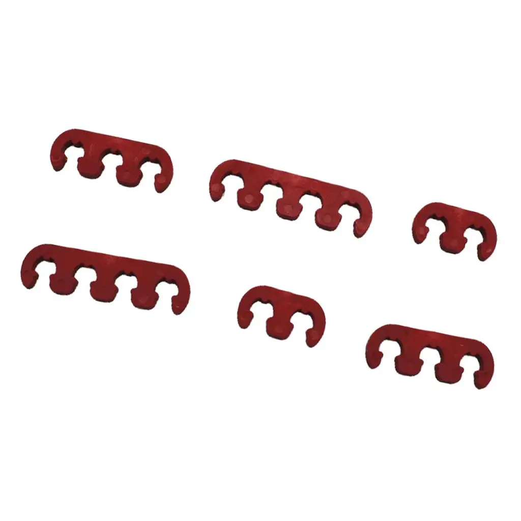 18cs Red Spark Plug Wire Cable Separators Holder 7mm 8mm 9mm Fit for