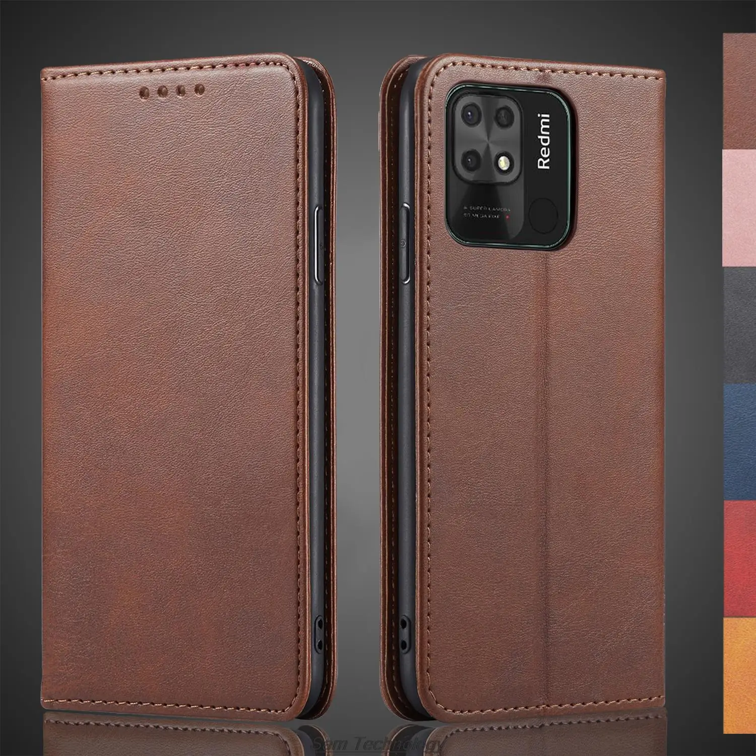 

Кожаный чехол с магнитным притяжением для Xiaomi Redmi 10C, кобура с откидной крышкой, чехол-кошелек, сумки для телефона, Fundas Coque