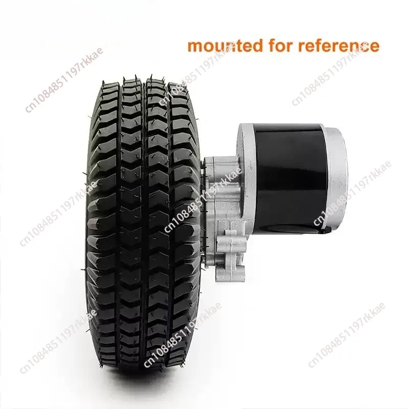 11 Inch Wheel 4.00-4 Trolley Vehicle Pneumatic Tyre And Aluminium Hub 17mm Axle Hole 6mm Keyway For Electric Cart