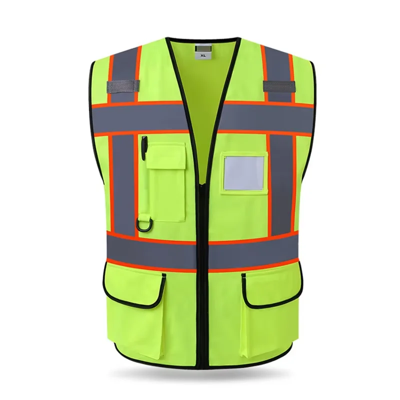 Custom Logo High Visibility Vest Safety Vest Security Protection Working Vest Motorcycle Jacket Waistcoat Vest ﻿