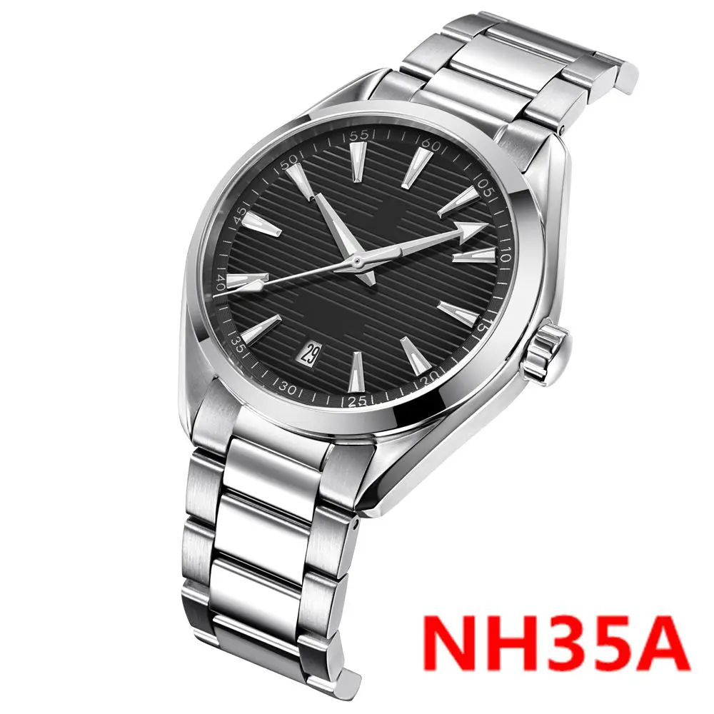 

Corgeut 41 мм мужские деловые часы Роскошные NH35 автоматические механические наручные часы с сапфировым стеклом часы с датой стальной ремешок мужские reloj hombre