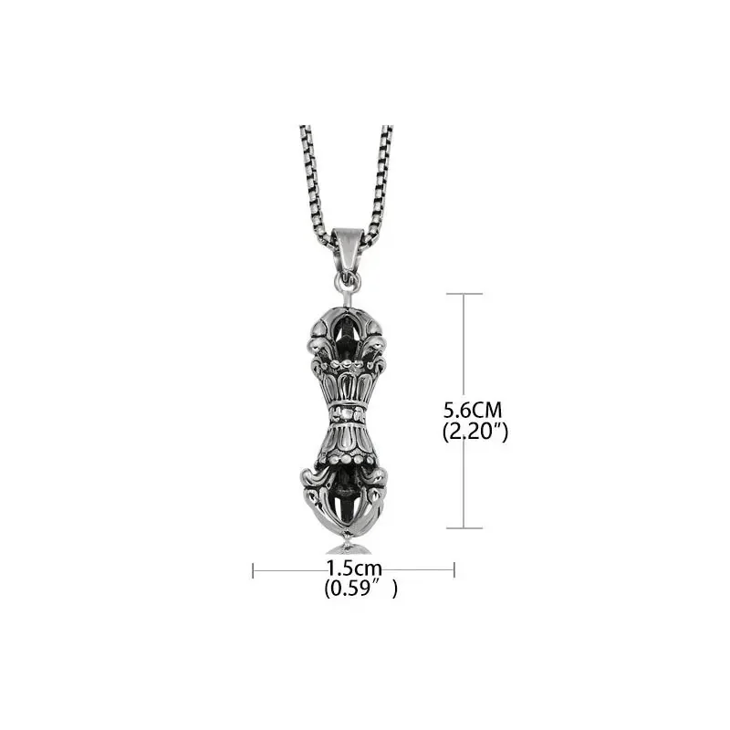 Tibetan Titanium Steel Game Magic Pendant Personality Alternative Stainless Steel Game Jewelry Outdoor EDC Tools Gift For Men