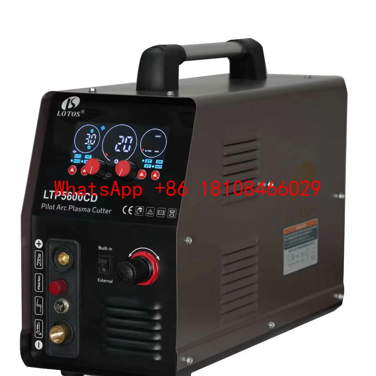 Cortadores de Plasma CNC Lotos LTP5600cd em Promoção, Máquina de Corte de Plasma de Metal de 50 Amp com Compressor de Ar Integrado, Corte de 15 mm