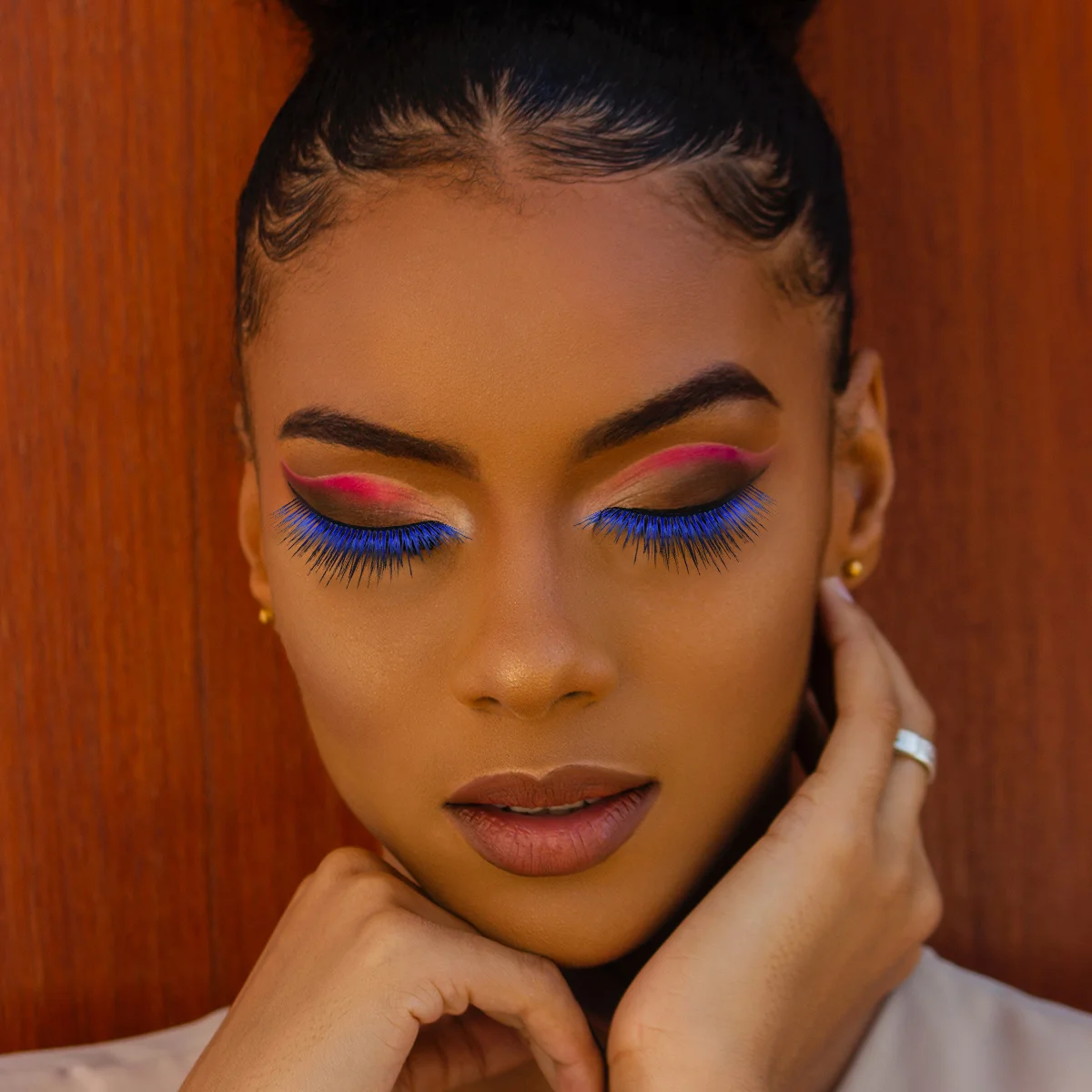 3Pairs Colored False Eyelashes Super Long Yellow Purple Blue Stage Effect Halloween Cosplay Photography Performance