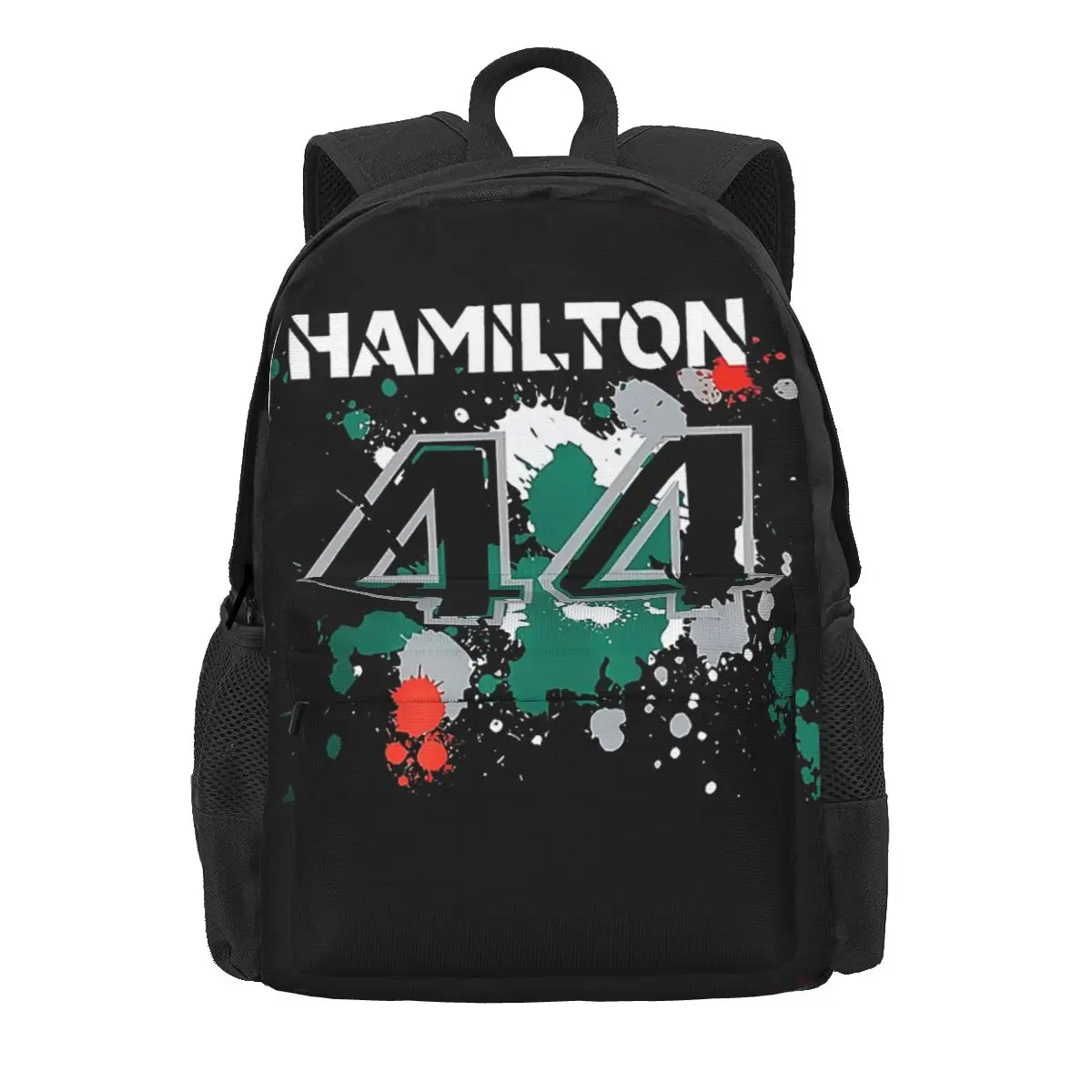 Lewis Hamilton 44 Backpacks Boys Girls Bookbag Students School Bags Cartoon Laptop Rucksack Shoulder Bag Large Capacity