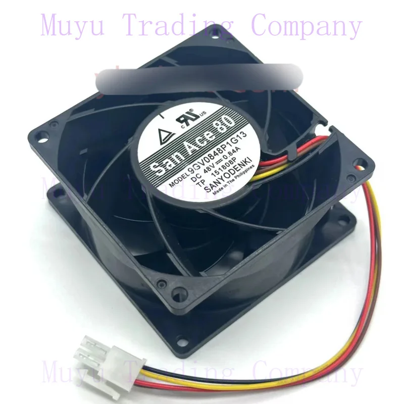 FOR Sanyo Denki 9GV0848P1G13 DC 48V 0.84A 80x80x38mm 4-Wire Server Cooling Fan