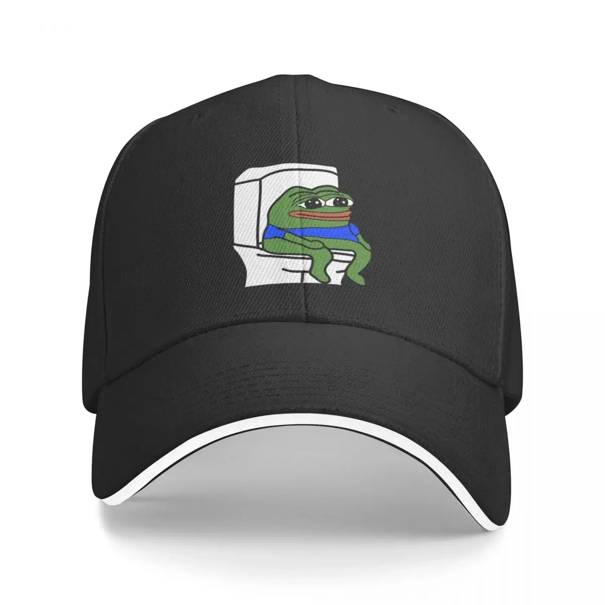 

peepoPoo emote Baseball Cap Sunscreen Sunhat Luxury Cap fishing caps man Designer Man Women's