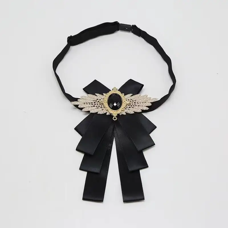 Schneidige Vintage-Fliege, solides abnehmbares Accessoire, elegante Krawatte mit Kragen