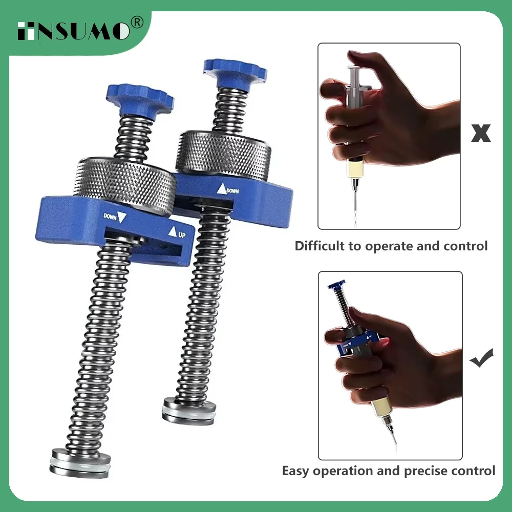 Mijing HB21 Pro Metal Flux Mate Syringe Screw Booster for Macbook Phone Motherboard PCB Chip Repair UV Glue Solder Paste Pusher