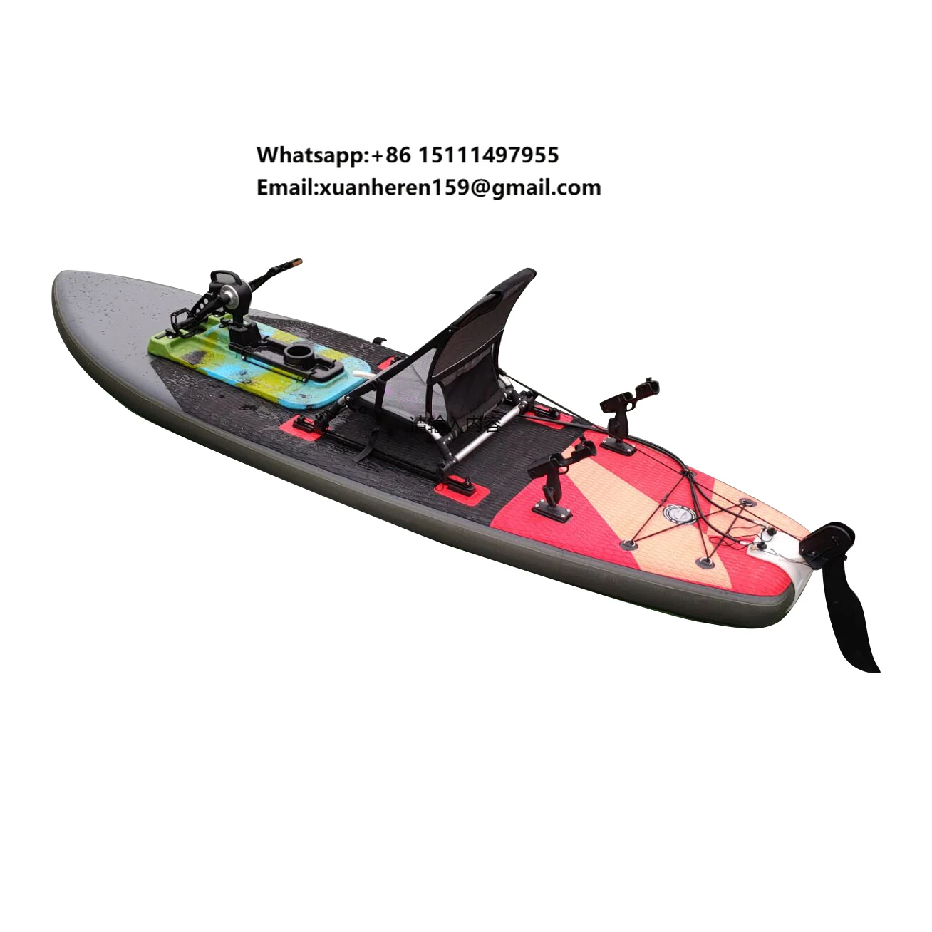 

Lightweight Fishing Single Seat Inflatable Fishing Standing up Pedal Drive Kayak