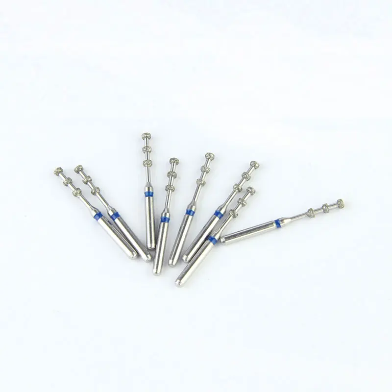 Dental Burs VP-20 Depth Marking Diamond Tools 552-016M Dentistry Drill for FG Shank Medium Dental Strawberries Dentists Grinding