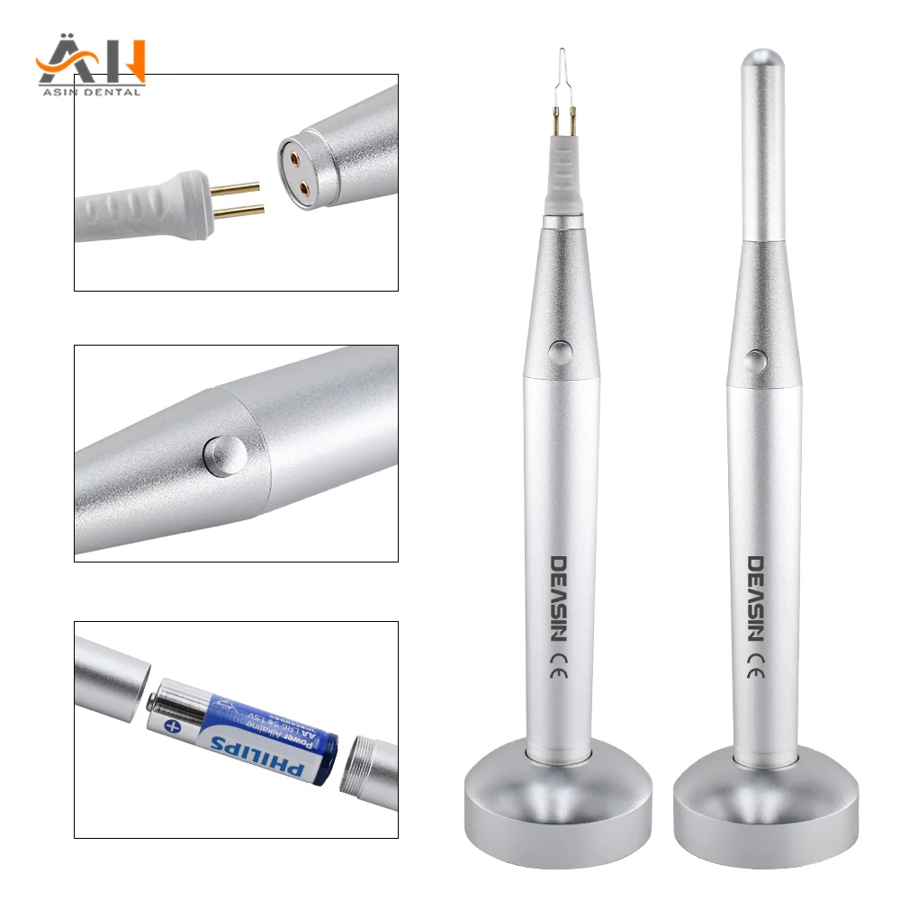 Dental Gutta Percha Cutter Endo Oral Obturation System Dissolved Breaker Cutter with 8 Tips Teeth Whitening Dental Equipment