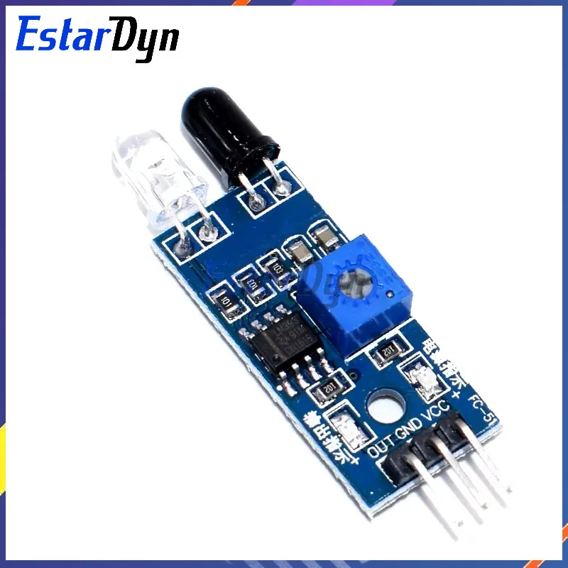 Estardyn IR Infrared Obstacle Avoidance Sensor Module for arduino Smart Car Robot 3-Pin Reflective Photoelectric