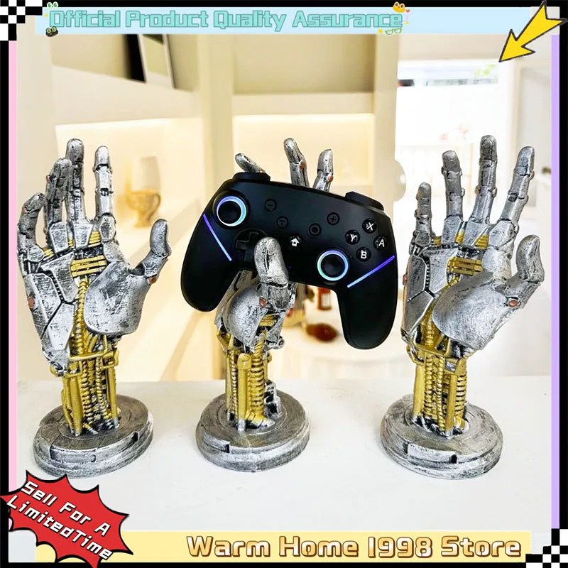 3D Cyberpunk Robotic Arm Bracket PS4/PS5/Xboxs Series Gamepad Brackets Game Controller Desktop Stand Handmade Decoration Gifts